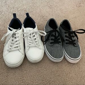 Boys lot casual dress shoes sneakers Vans Old Navy